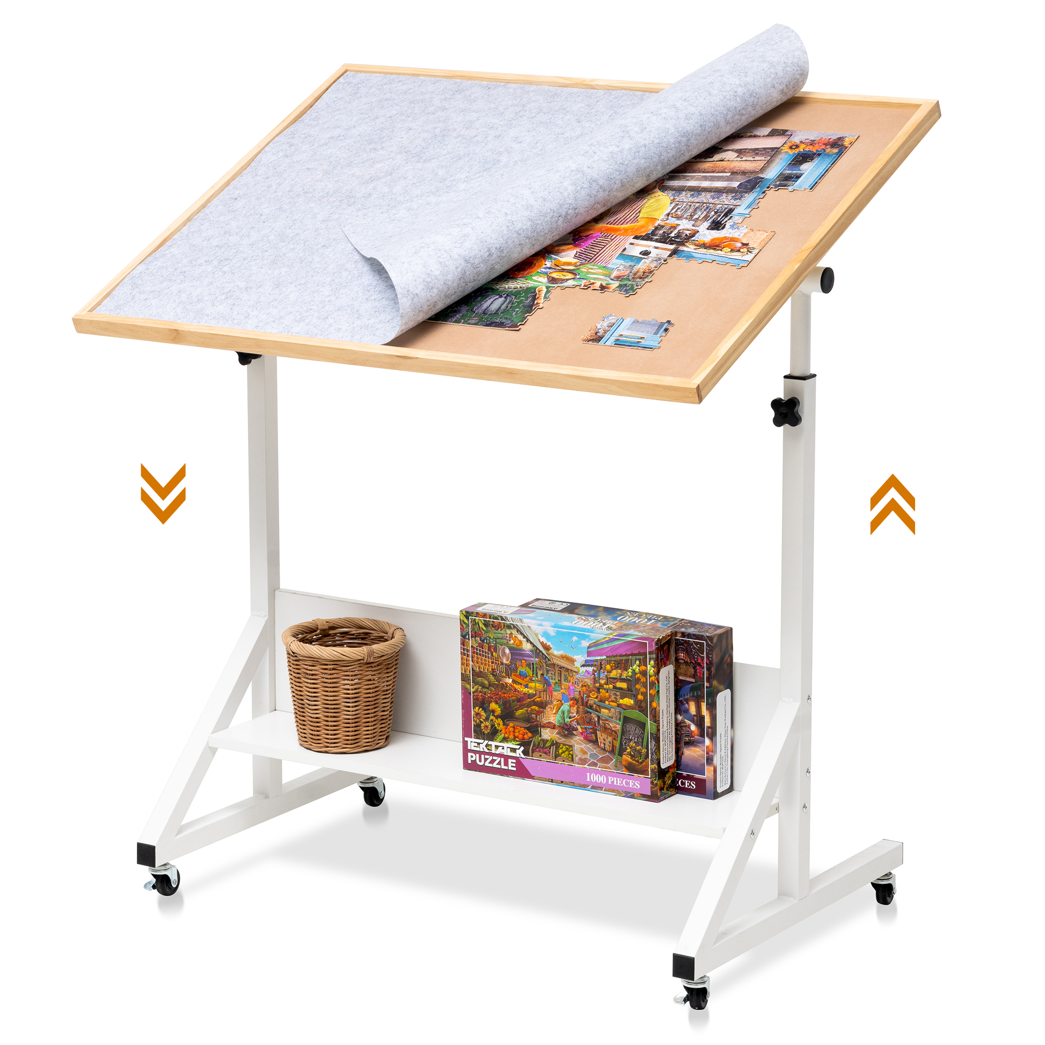 Tektalk Jigsaw Puzzle Table with Angle & Height Adjustment, for Up to 1500
