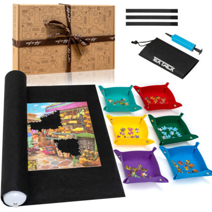 Tektalk Higher-Capacity Design Jigsaw Puzzle Roll-up Mat in Delicate Packaging Box