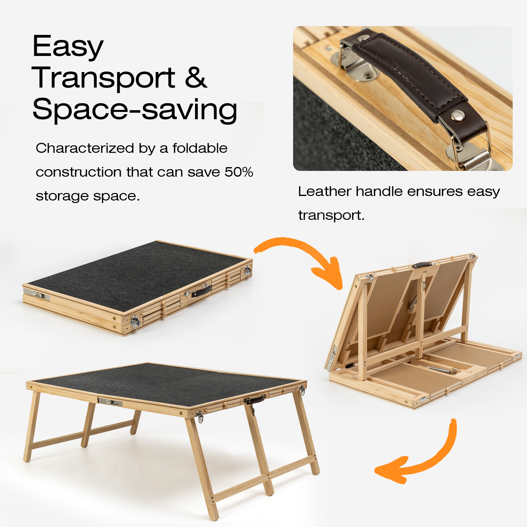 Tektalk 2000 Piece Foldable Puzzle Board with Covers – Black - Image 3