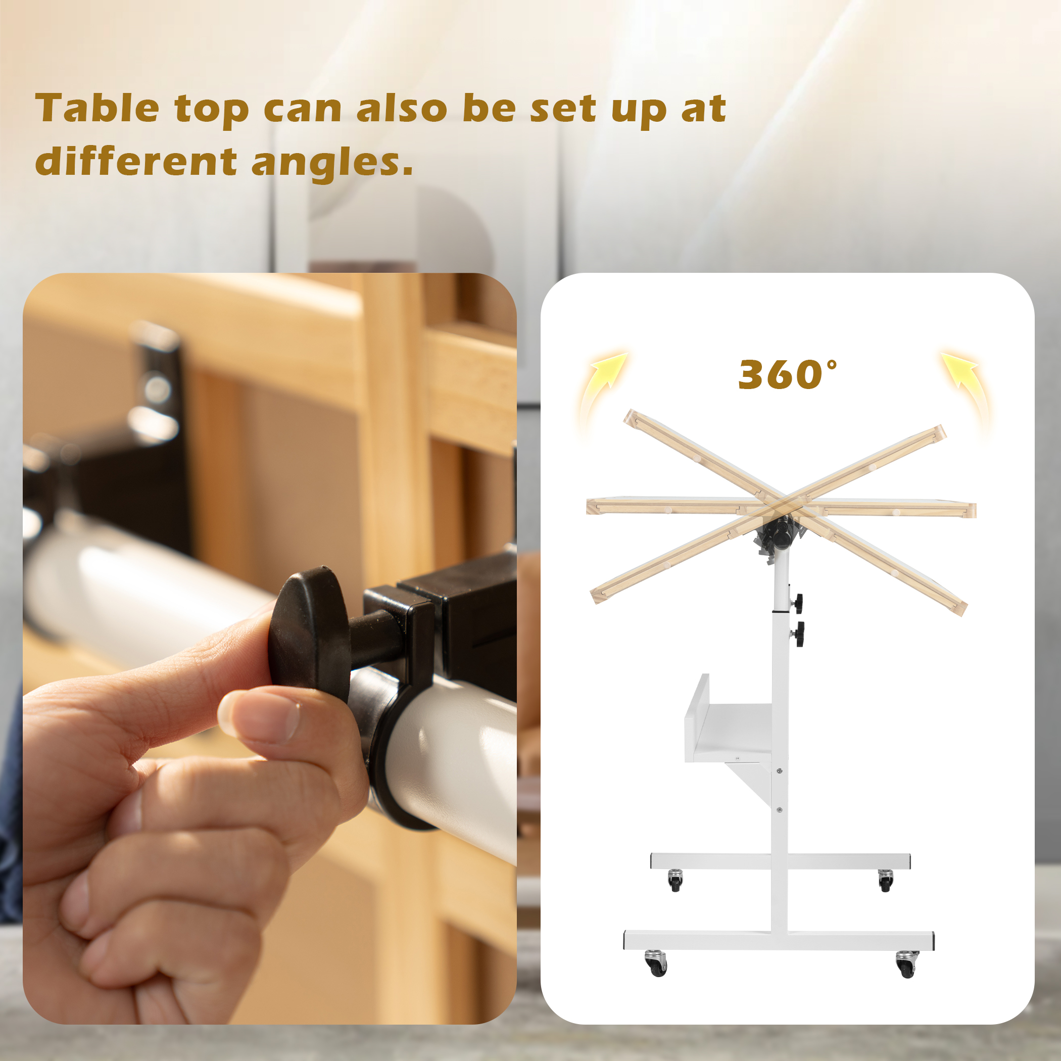 Tektalk Jigsaw Puzzle Table with LED Light, for Up to 1500 Pieces - Image 3