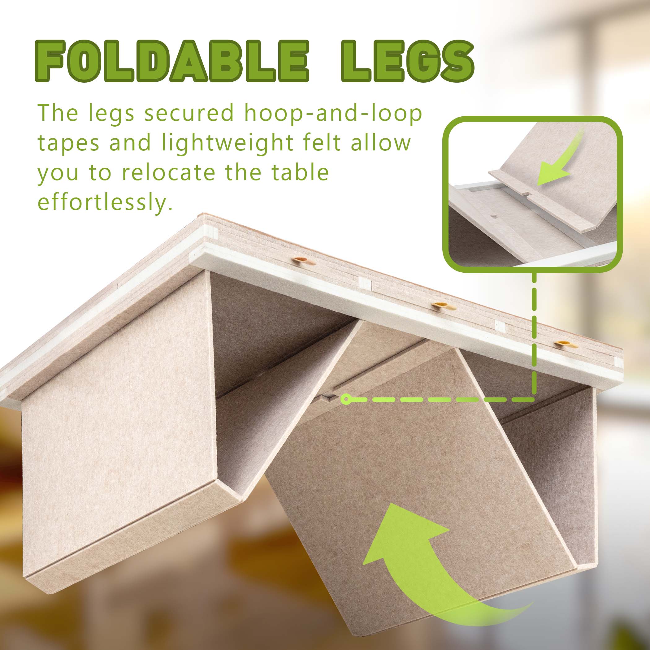 Tektalk Felt Jigsaw Puzzle Table with 3-Tilting-Angle, for 1500 Piece Puzzles - Image 3