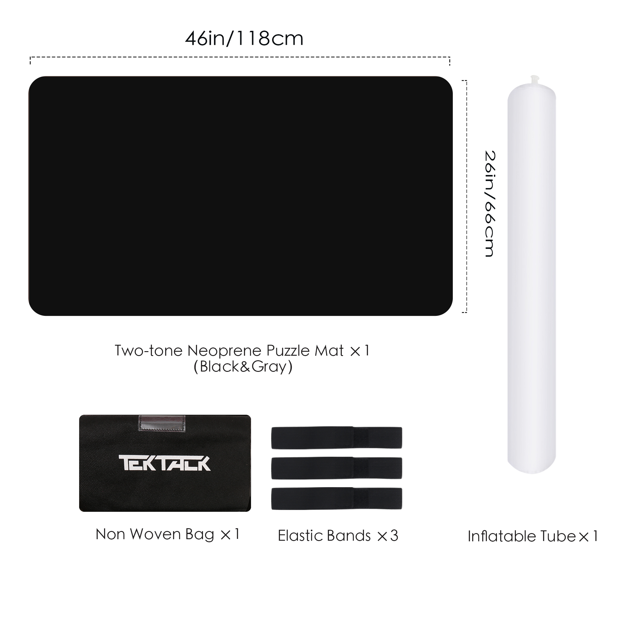 Tektalk Neoprene Puzzle Mat Double-Sided E2015-DGra11 - Image 2