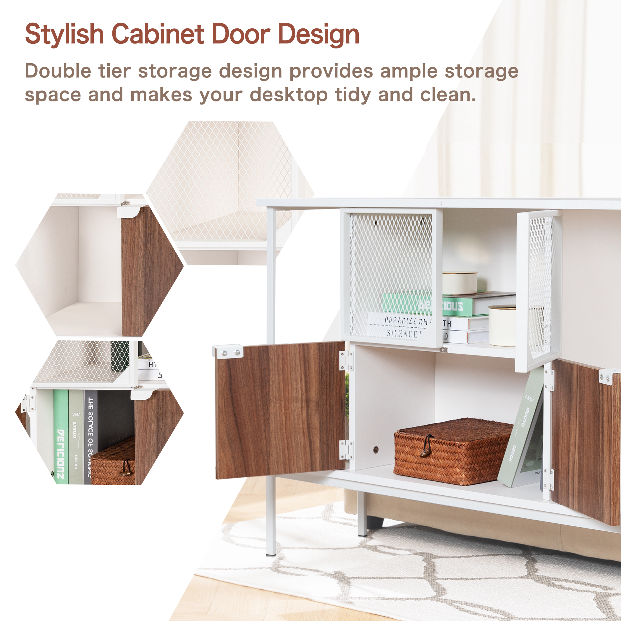 Tektalk console table cabinet sofa table entry table home decor - Image 2