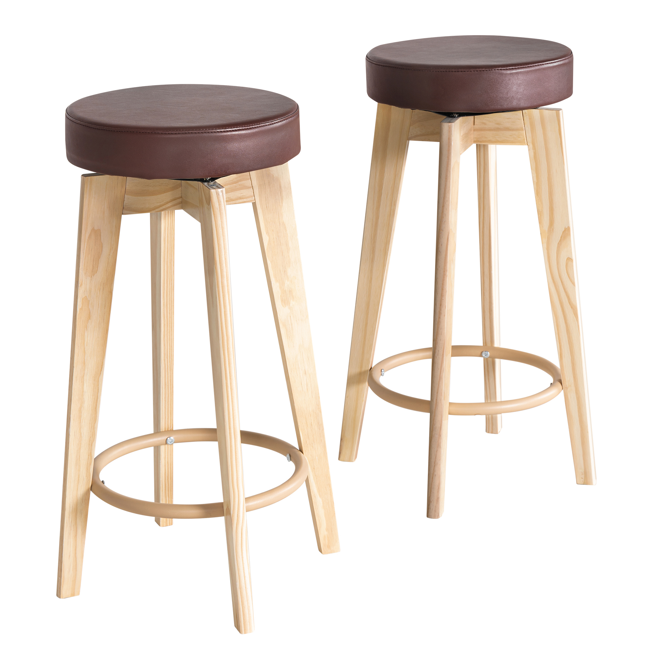 Tektalk 360° Swivel High Stool with PU Stool Top