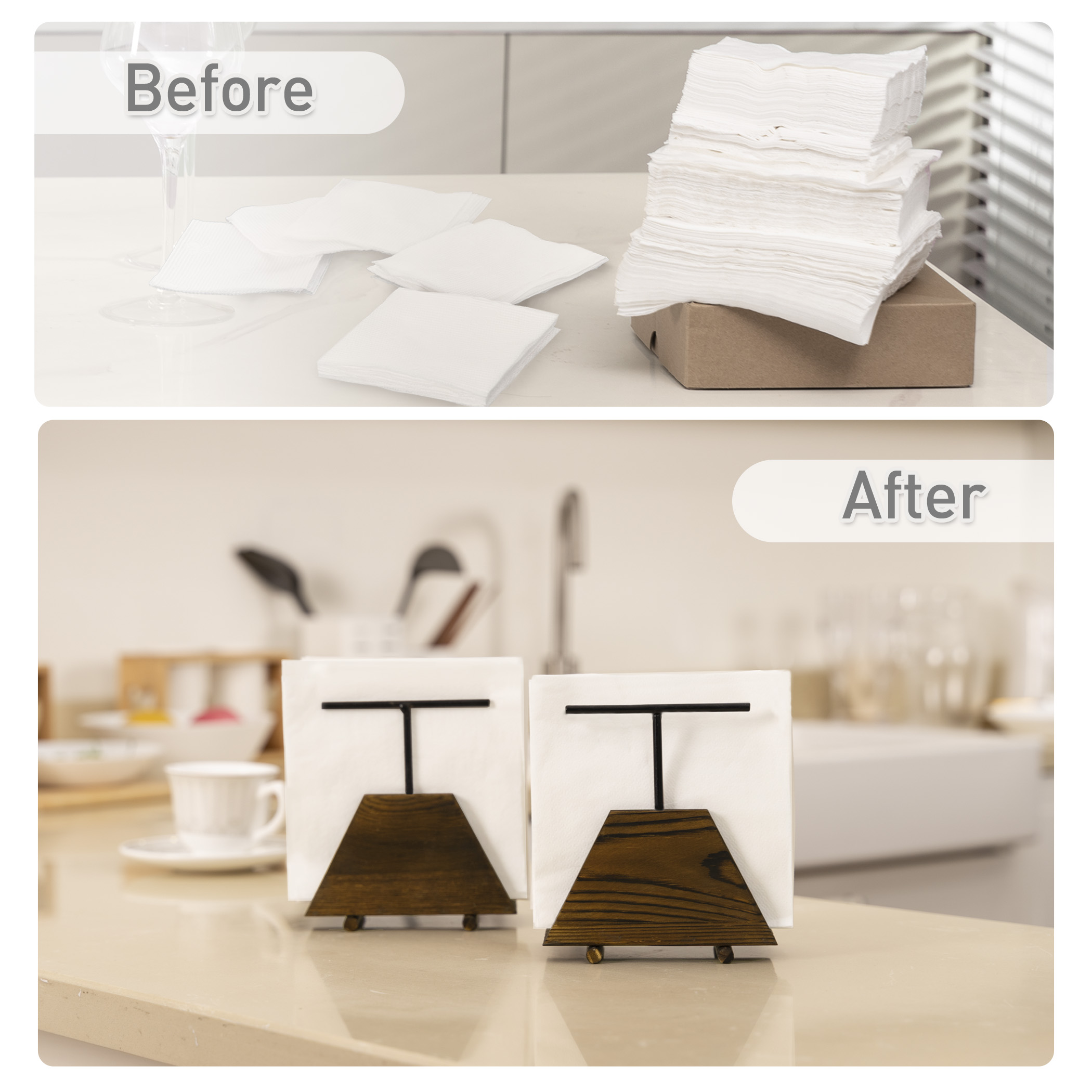 Tektalk Simple & Elegant Napkin Holder, Applies on multiple occasions - Image 4