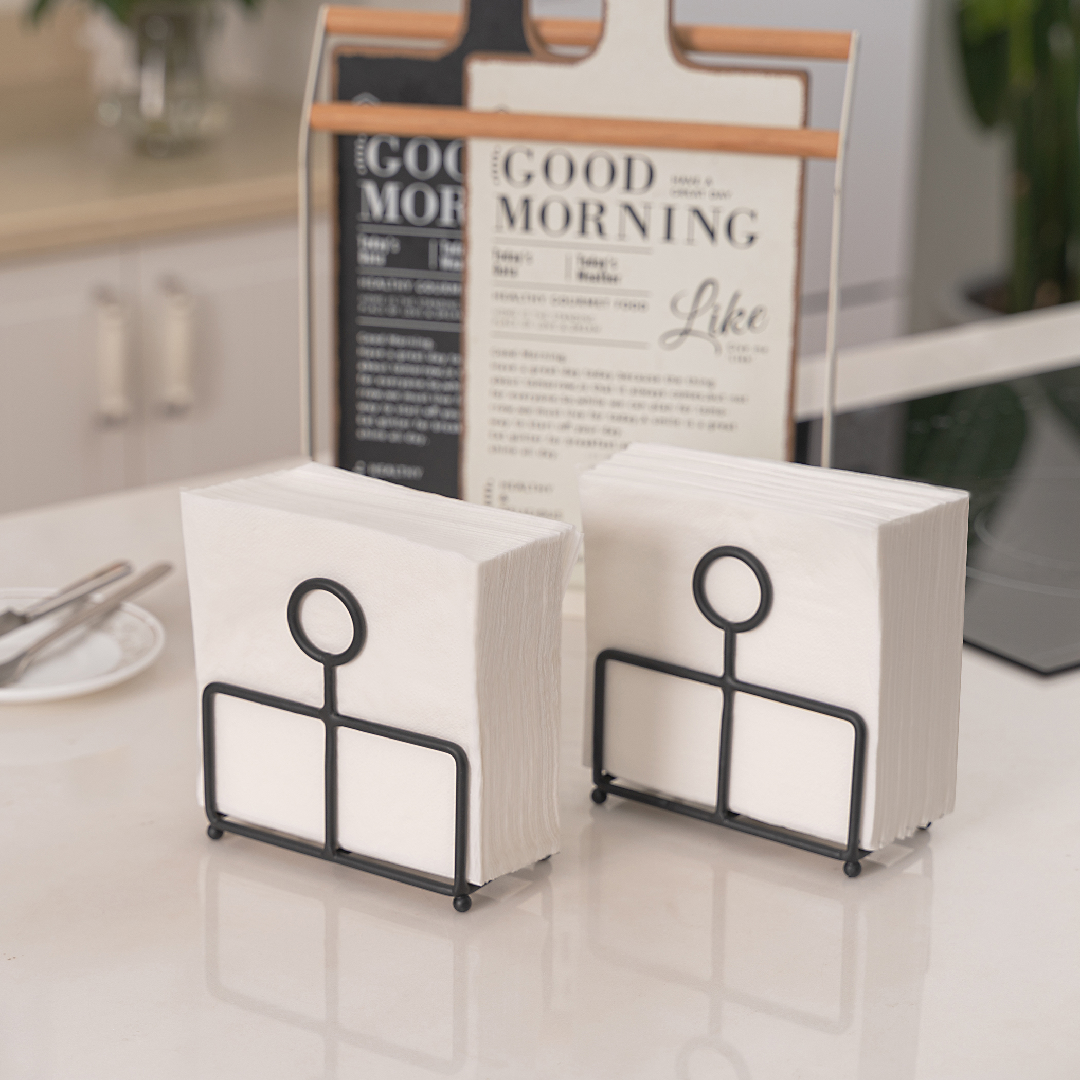 Tektalk Napkin Holder with Modern Design, Works on Multiple Occasions - Image 5